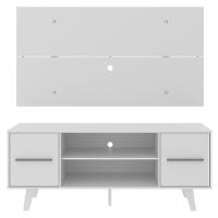 Rack e Painel para TV até 50" Copenhagen Branco Madesa - 3