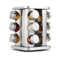 Porta Condimentos Giratório Com 12 Potes De Vidro - Organização E Elegância - 9