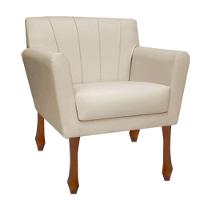 Kit Recamier Sofá Divã Clinica 160 + 2 Poltrona Iza Retro suede Bege