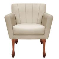 Kit Recamier Sofá Divã Clinica 160 + 2 Poltrona Iza Retro suede Bege - 5