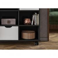 Nicho Organizador Preto 3 Gavetas Com Rodízios Dritex gavetas Brancas - 5