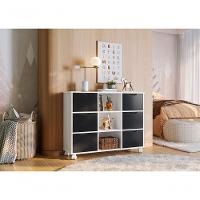 Nicho Organizador Branco 6 Gavetas Com Rodízios Dritex gavetas Pretas - 1