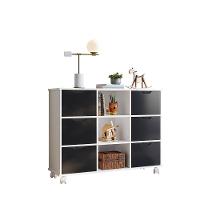 Nicho Organizador Branco 6 Gavetas Com Rodízios Dritex gavetas Pretas - 3