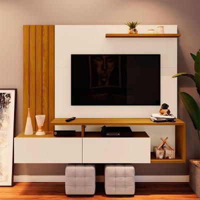 Painel Para Tv Até 65 Polegadas Kiara Casa 812 Nature Com Off White
