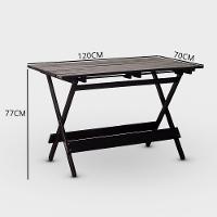 Mesa Dobrável 120x70 Cor Preta - 2