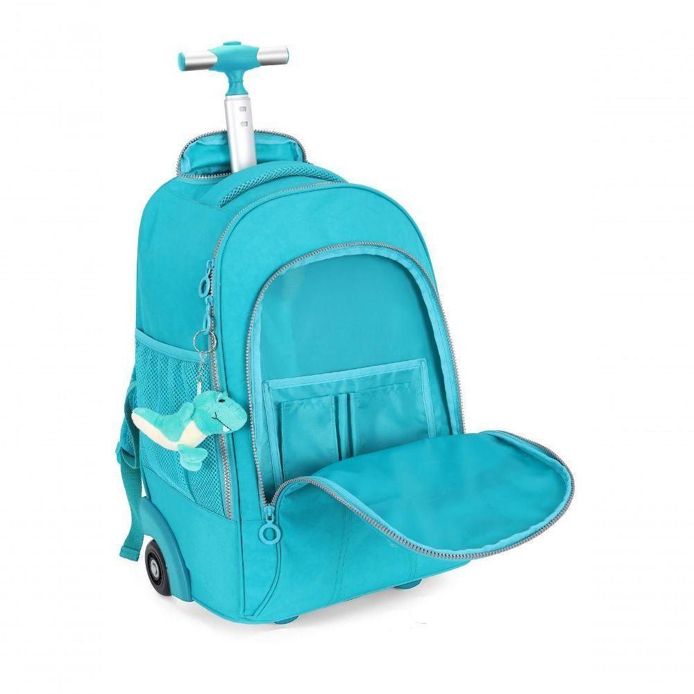 Mochila Com Rodas Verde - Unico Verde - 3