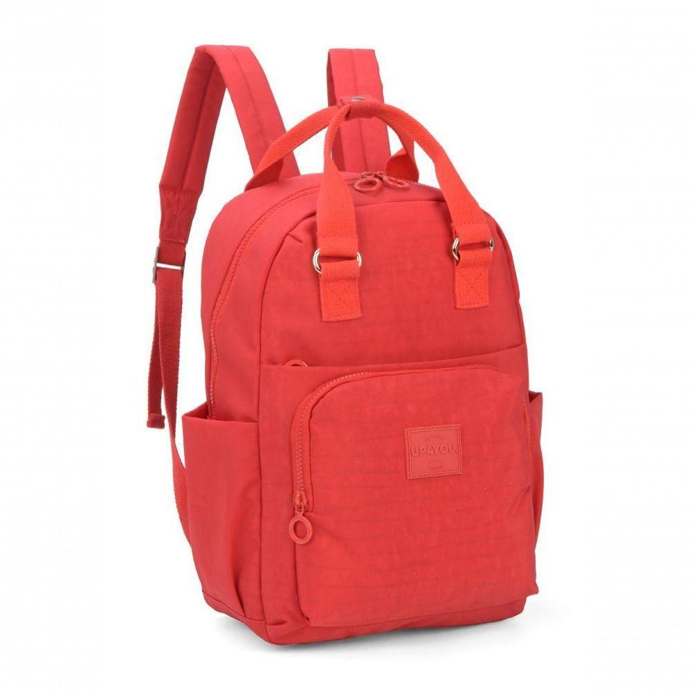 Mochila Moda Crinkle Up4you Vermelho - Unico Vermelho - 2