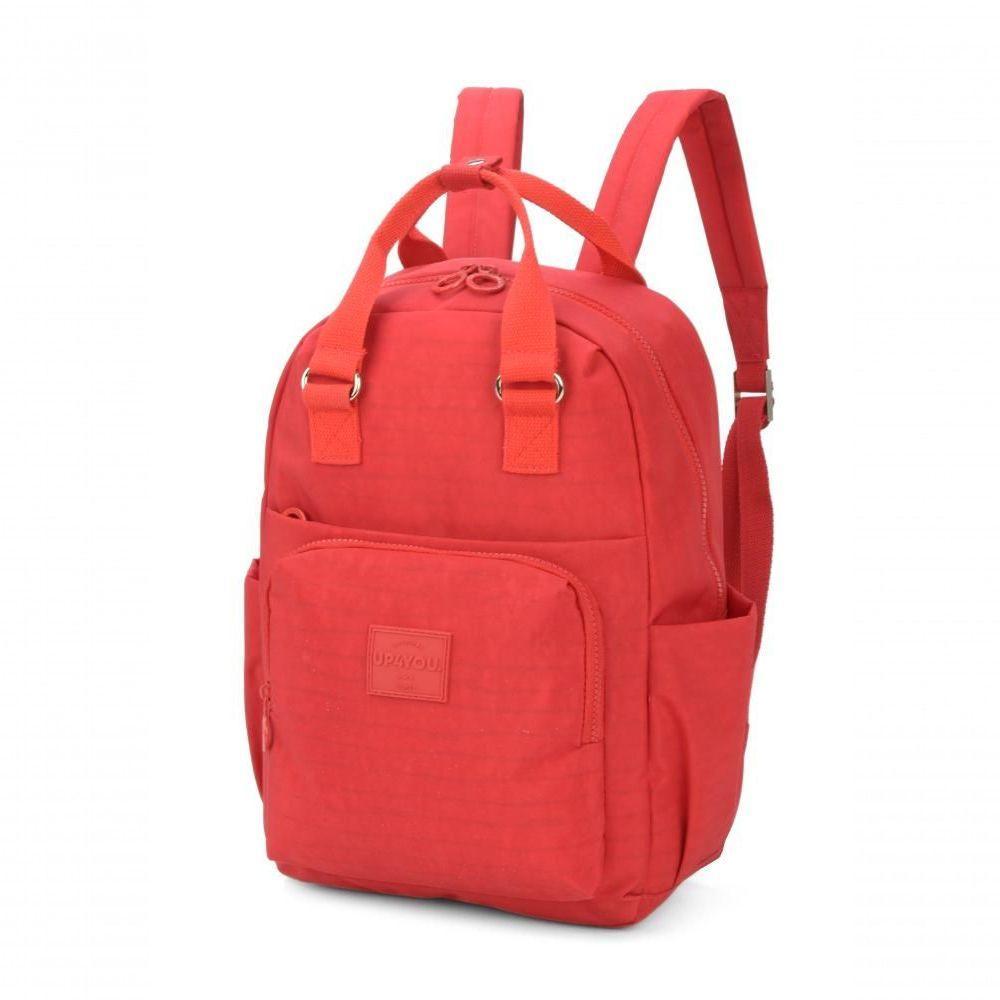 Mochila Moda Crinkle Up4you Vermelho - Unico Vermelho - 3