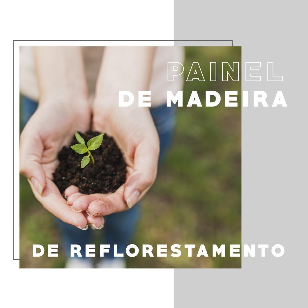 Painel Ganges P/ Tv Até 60 Polegadas Com Nicho E Prateleira - Legno Legno - 2