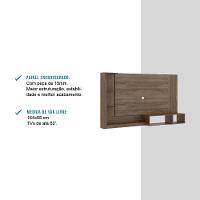 Painel Ganges P/ Tv Até 60 Polegadas Com Nicho E Prateleira - Legno Legno - 6