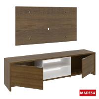 Rack Metz e Painel para TV Sala de Estar Rustic Madesa