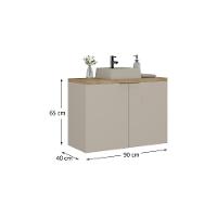 Gabinete Nature Estilare Com Cuba - 90cm 90cm - 8