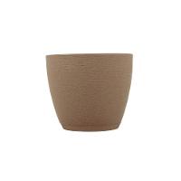 Vaso Tramontina Asteca Em Polietileno Granito Areia Com Prato 32 Cm Tramontina - 3