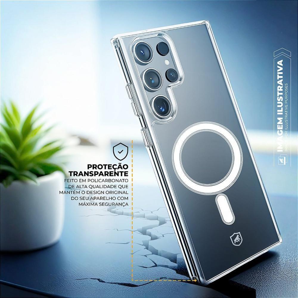 Capa Magsafe Para Samsung Galaxy S25 - Transparente - Gshield - 5