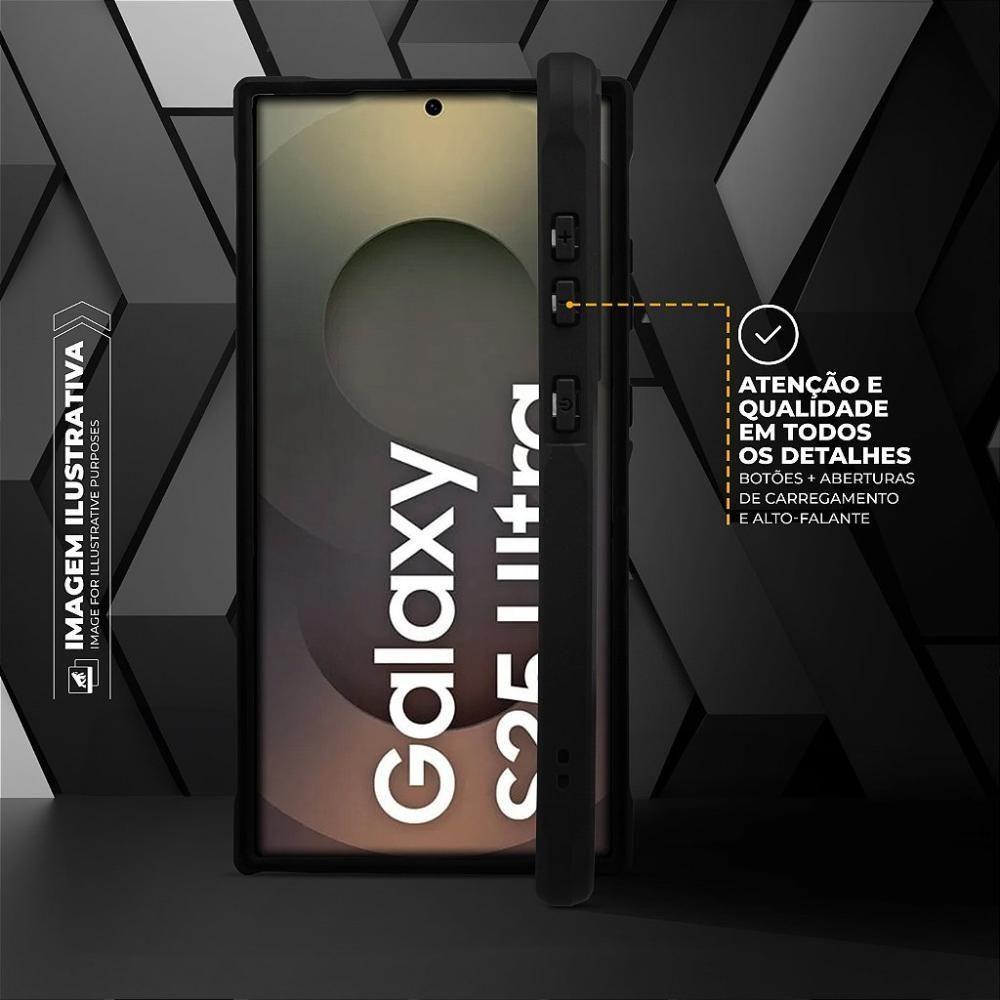 Capa Para Samsung Galaxy S25 - Dual Shock Sense Preta - Gshield - 3