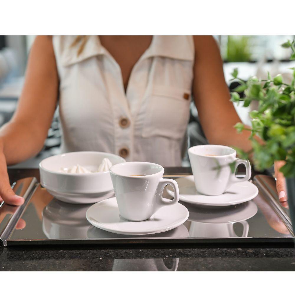 Bandeja Para Servir Chá Café Aço Inox Prime - 5