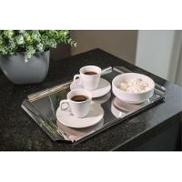 Bandeja Para Servir Chá Café Aço Inox Prime