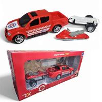 Carrinho Caminhonete Pick-up Resgate Bombeiro Jet Ski Maca