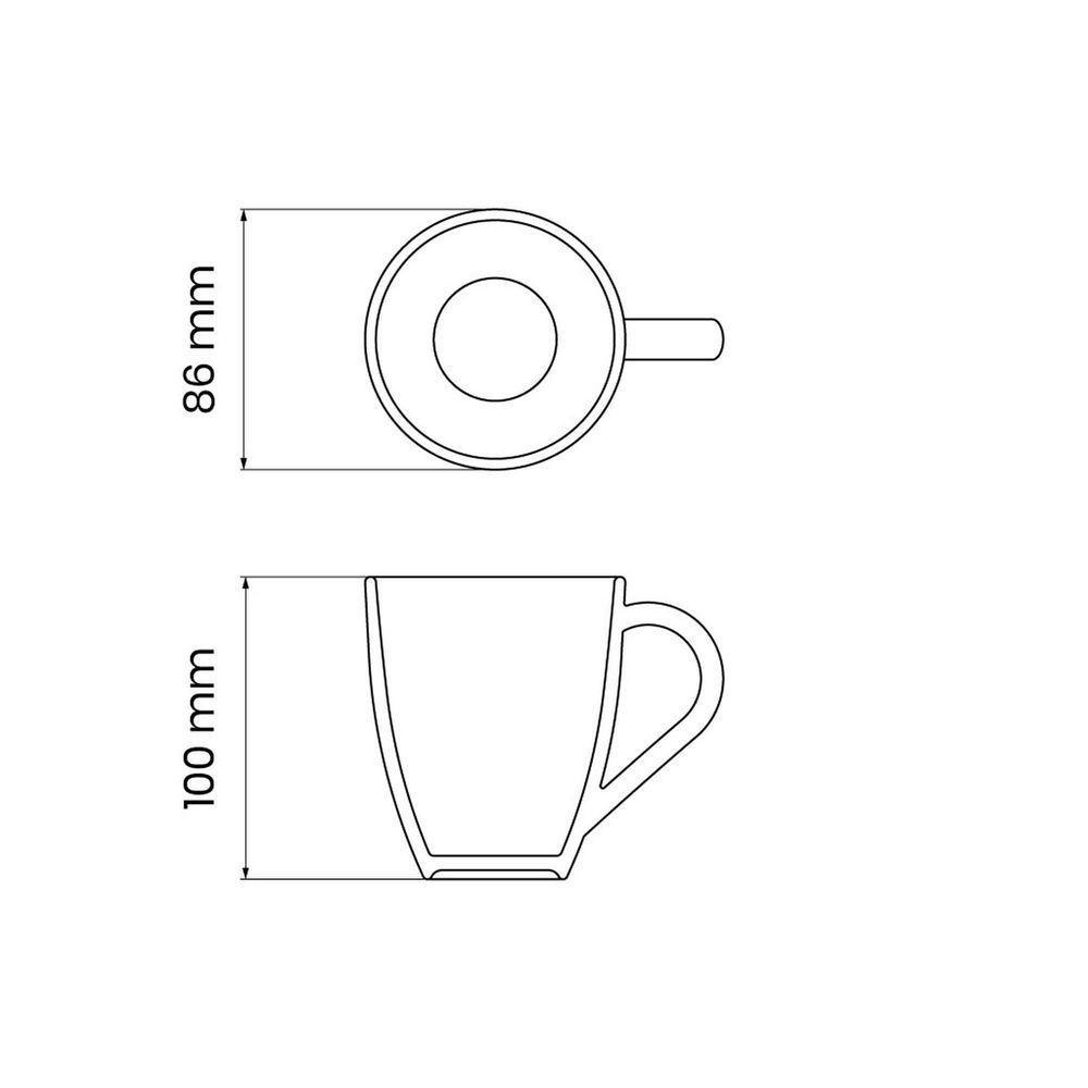 Caneca Tramontina Sophia Em Porcelana 300 Ml Tramontina - 4