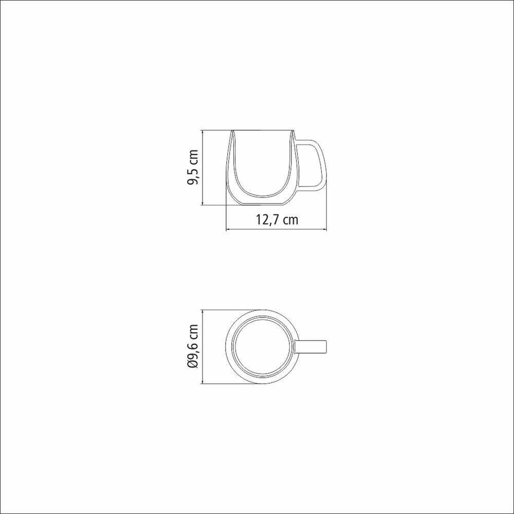 Conjunto Xícaras Tramontina Chá Cappuccino 300ml 2 Peças Tramontina - 4