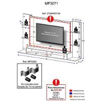 Painel com Suporte TV até 60" Nairóbi Nogueira Multimóveis - 7