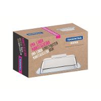 Manteigueira Tramontina Quadrata Retangular Aço Inox Tampa Transparente Tramontina - 1