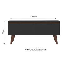 Rack Para Tv Até 55 Polegadas Madesa Le Mans Com 2 Portas