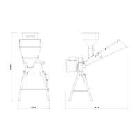 Triturador Elétrico Tramontina Te25t Suporte Triangular Motor 2 Hp Bivolt Saída Lateral Tramontina - 6