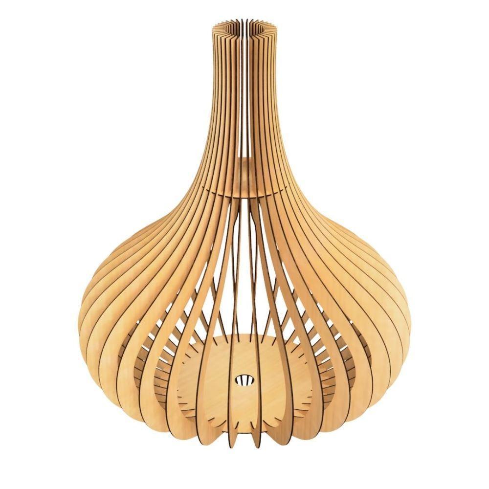 Luminária De Chão Aladdin Mdf Cru - 2