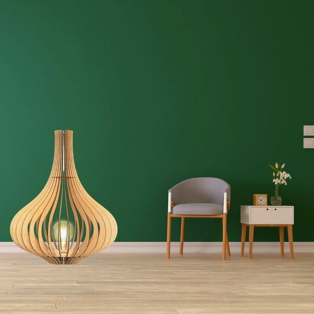 Luminária De Chão Aladdin Mdf Cru - 3