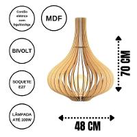 Luminária De Chão Aladdin Mdf Cru - 4