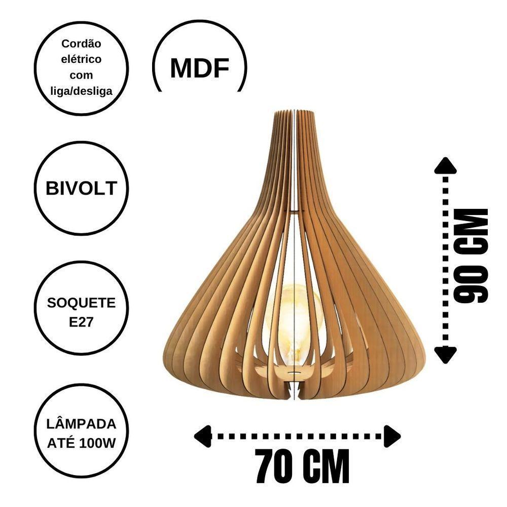 Luminária De Chão Istambul Mdf Cru - 4