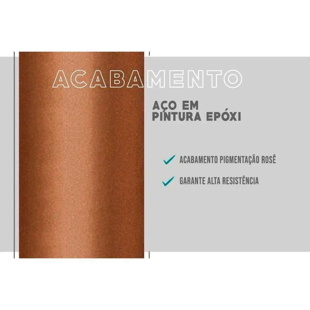 Sala De Jantar Completa Stellar 1597 Aço C- Tampo Madeirado 160x90cm E 6 Cadeiras Lux Preto-nogal - Preto-grafite - Preto - Carraro - 10