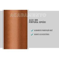 Sala De Jantar Completa Stellar 1597 Aço C- Tampo Madeirado 160x90cm E 6 Cadeiras Lux Preto-nogal - Preto-grafite - Preto - Carraro - 10