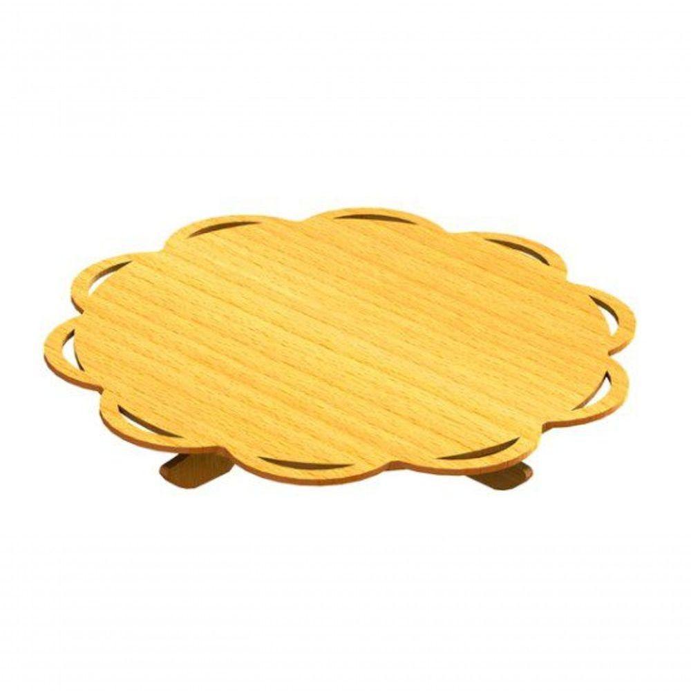 Bandeja De Bolo Com Suporte Em Mdf - 2