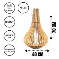 Luminária De Chão Pelicano Mdf Cru - 4