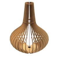 Luminária De Chão Boituva Mdf Luminária Mdf Cru Tamanho 70x60cm - 1