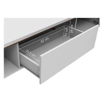 Rack Para TV Até 75 Polegadas Madesa Reims 2 Portas 1 Gaveta Branco - 2