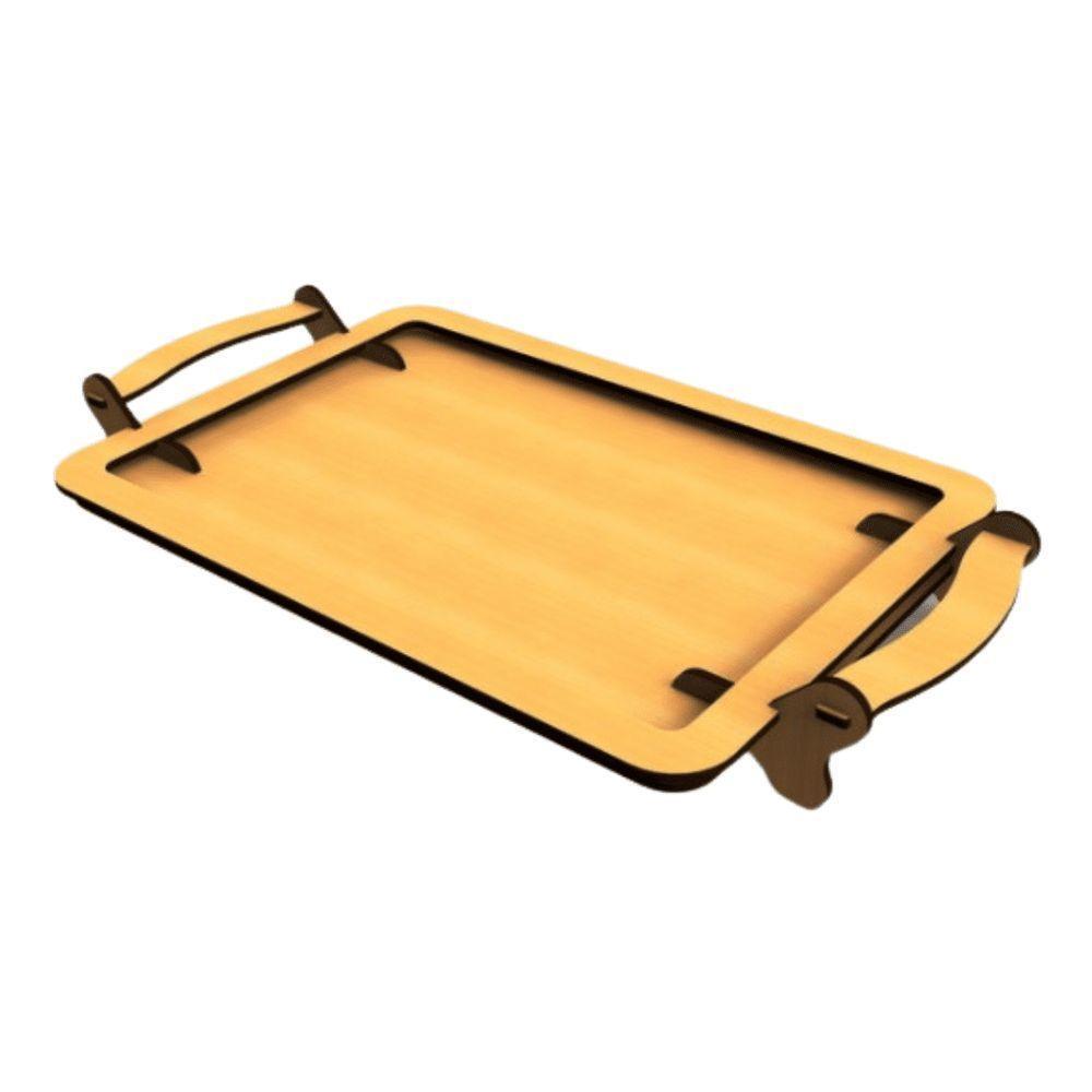 Bandeja Com Suporte Lateral Em Mdf - 1