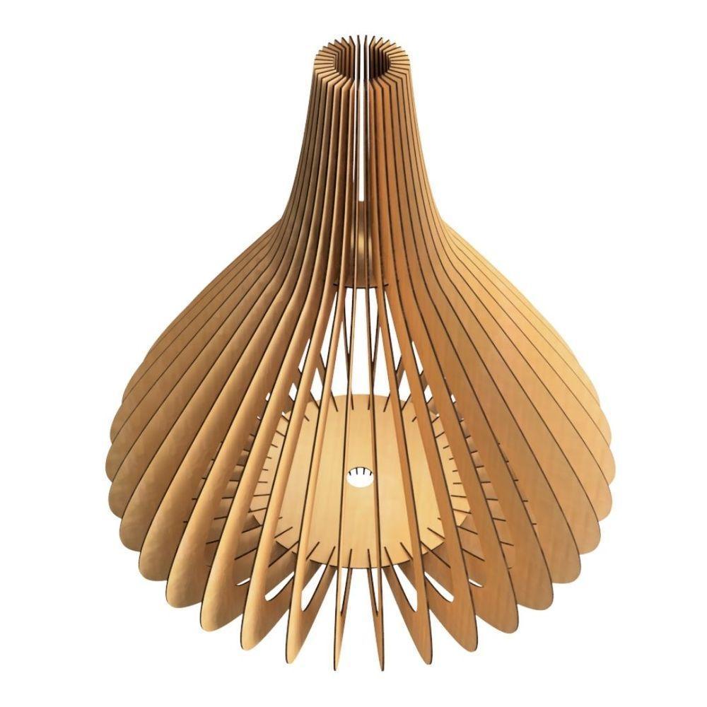 Luminária De Chão Istambul Mdf Cru - 2