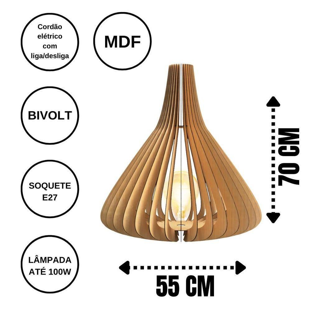 Luminária De Chão Istambul Mdf Cru - 4