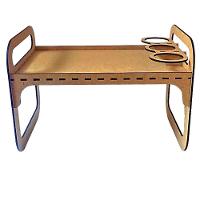 Bandeja Café Da Manhã-colo Em Mdf Com Suporte Para Copos - 3