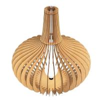 Luminária De Chão Jasmine Mdf Luminária Mdf Cru Tamanho 90x87cm - 1