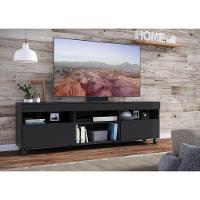 Rack Tv 65'' Com Rodízios E 2 Portas Paris Multimóveis Preto - 7