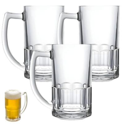 Kit Com 3 Canecas De Vidro 320ml - Estilo E Conforto Para Suas Bebidas