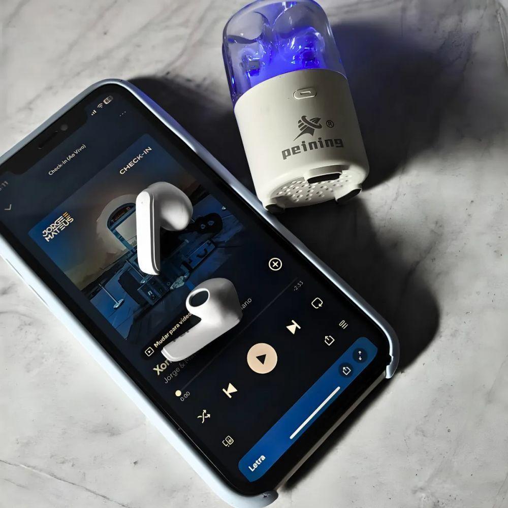 Fone De Ouvido E Caixa De Som Alto Falante Bluetooth Sem Fio - 3