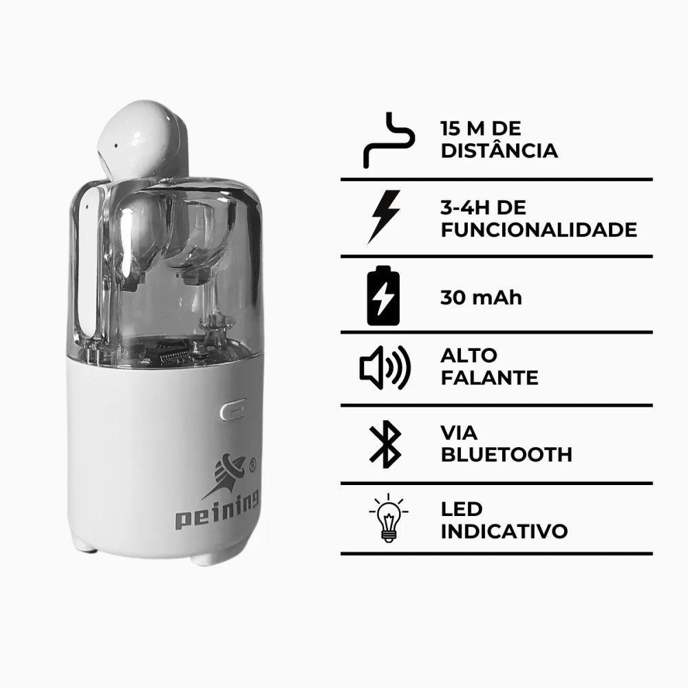 Fone De Ouvido E Caixa De Som Alto Falante Bluetooth Sem Fio - 9