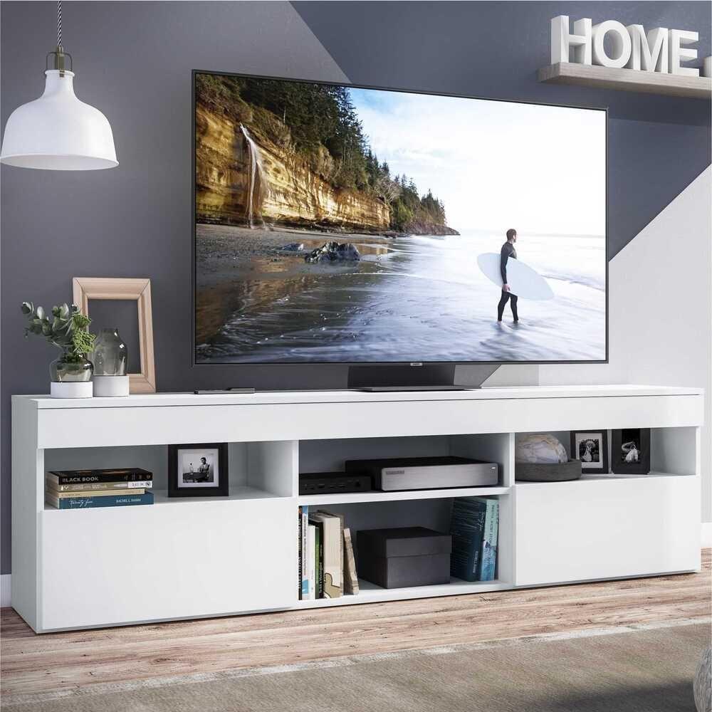 Rack Tv 65'' Com 2 Portas Paris Multimóveis Branco - 1