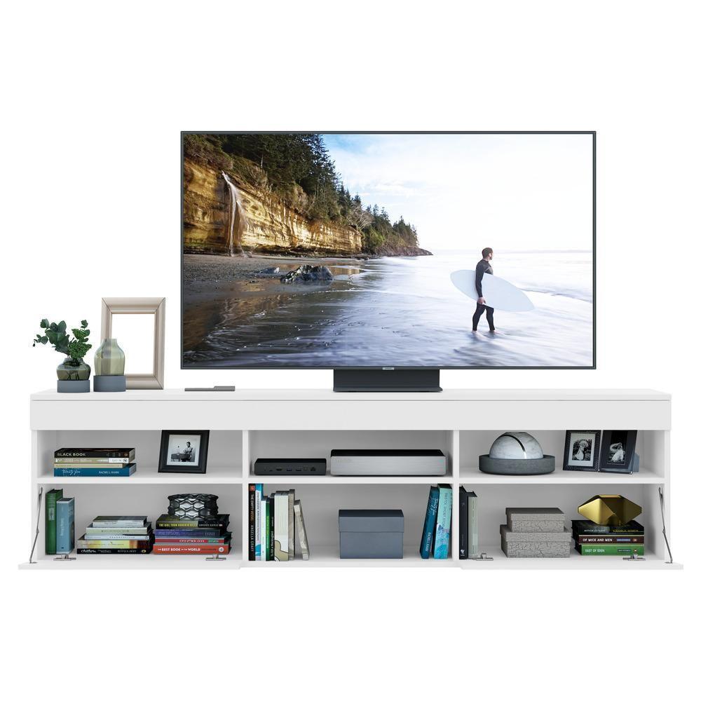 Rack Tv 65'' Com 2 Portas Paris Multimóveis Branco - 2