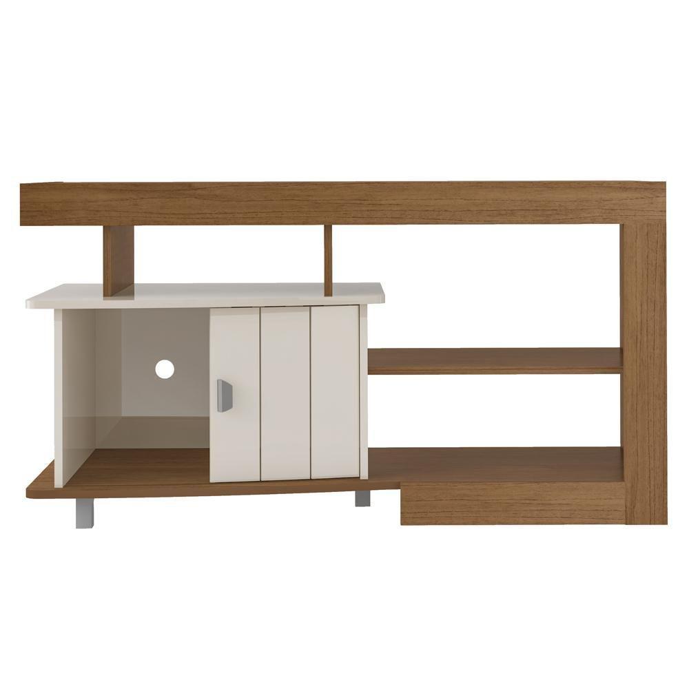 Rack Bancada Para Tv 50 Pol 1p 122 Cm Cinamomo Off White Arly Cinamomo Off White - 2